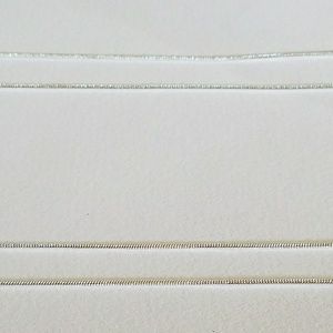 2 silver plated chains